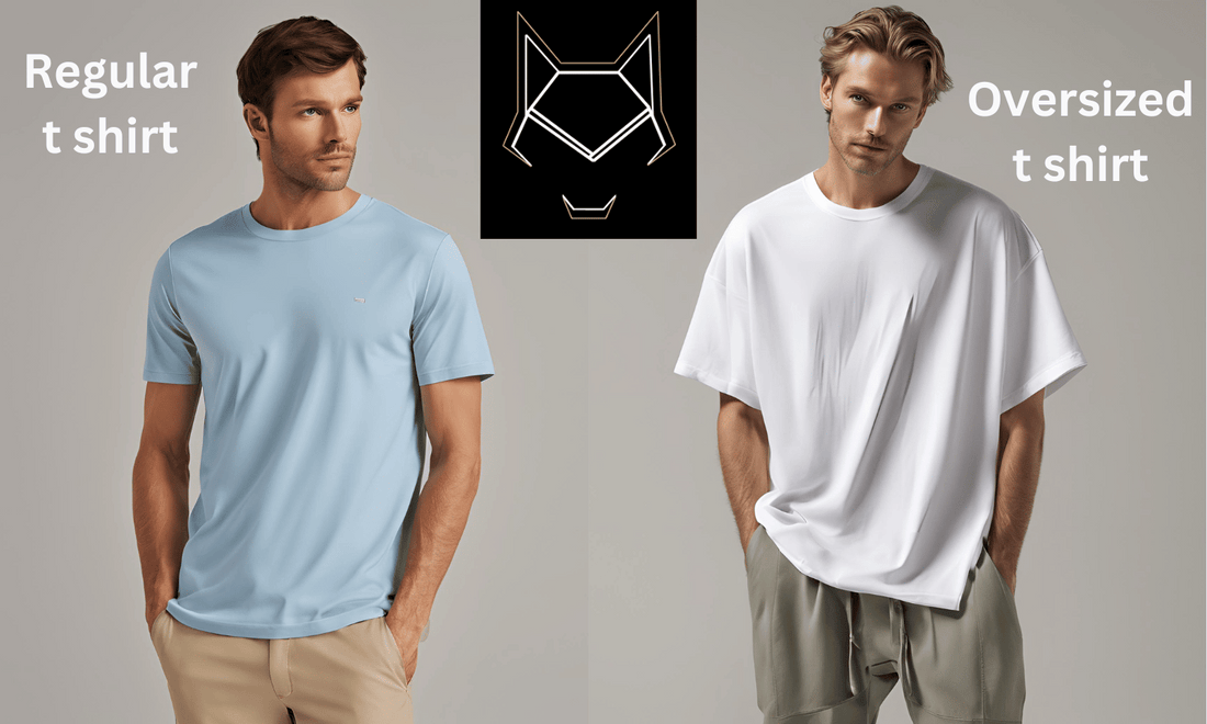 difference between regular fit t shirt and oversized t shirt